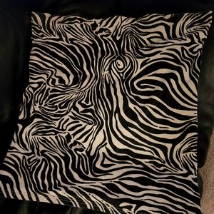 Zebra Print Tube Top (minor flaw)